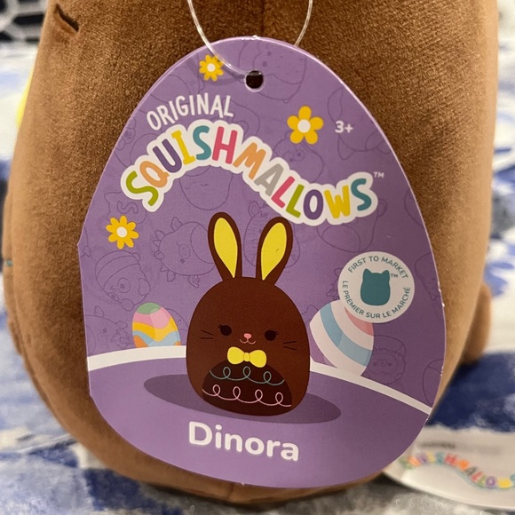 Squishmallows Easter 2024 Dinora FTM Chocolate Bunny 8” NWT - Picture 4 of 6
